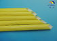 Yellow Color F Class Acrylic Fiberglass Sleeving for Electrical AC Motor 0.5mm - 30.0mm 2.5KV supplier