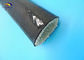 Black Silicone Coated Fibreglass Flame / Heat Resistant Sleeving , 15mm Inside Diameter supplier